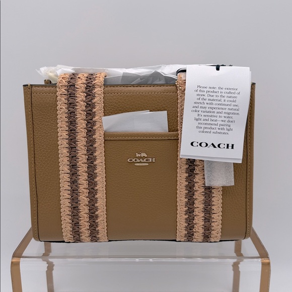 Coach Smith Tote Bag 24 Im/Honey Brown Multi - Picture 1 of 16
